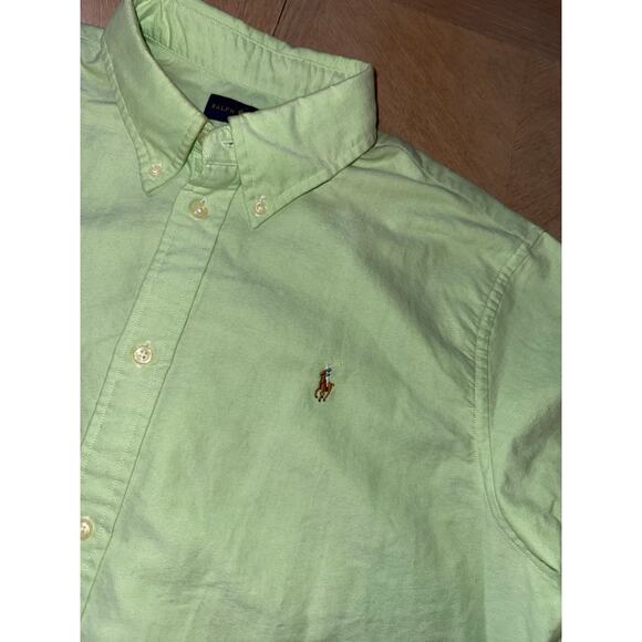 Ralph Lauren Women's Classic-Fit Oxford Shirt in green size XL - Picture 4 of 9